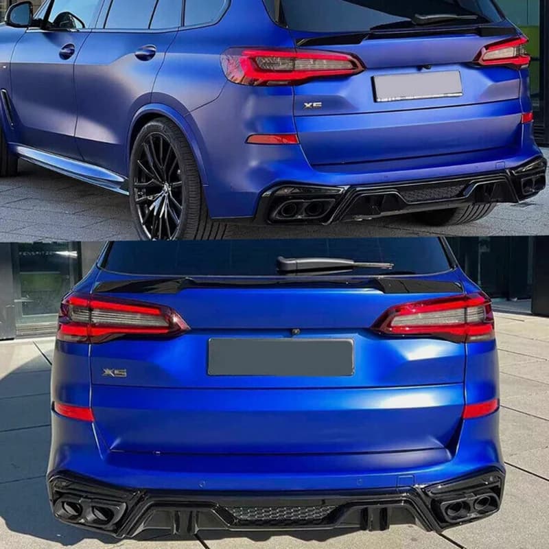 Fibra di carbonio Look Paraurti Posteriore Diffusore Labbro per BMW X5 G05 M60i M50i M Sport 2019 2020 2021 2022 2023 2024 2025 Magickit Spoiler