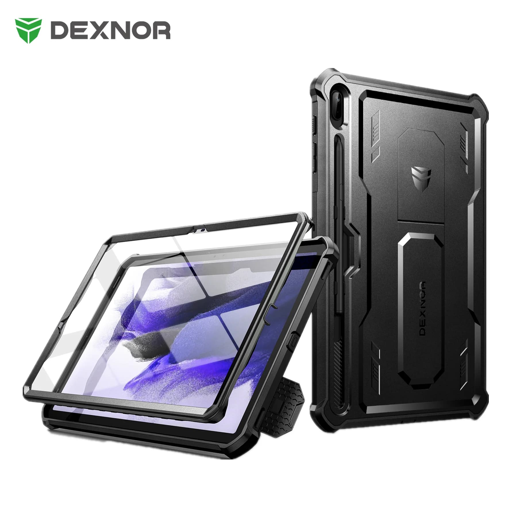Custodia robusta per tutto il corpo con portamatite proteggi schermo integrato per Samsung Galaxy Tab S7 FE Case 12.4 pollici 2021