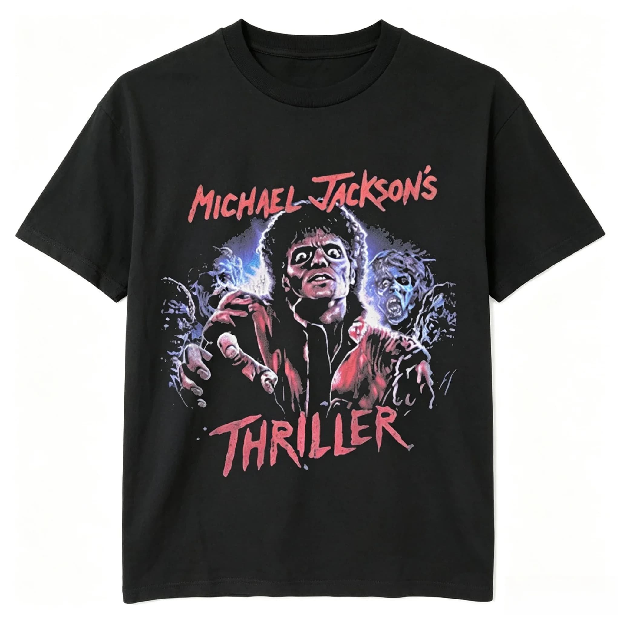 Michael Jackson 90s Retro Gothic Graphic T-shirt 2026 Summer Pure Cotton Clothing Oversized Fans Men's Women's Y2k Clothing