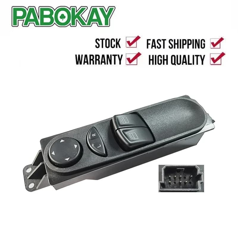 Per Mercedes Benz Vito W639 2003-2015 Lato conducente Finestra principale Interruttore di comando A6395450913 6395450913