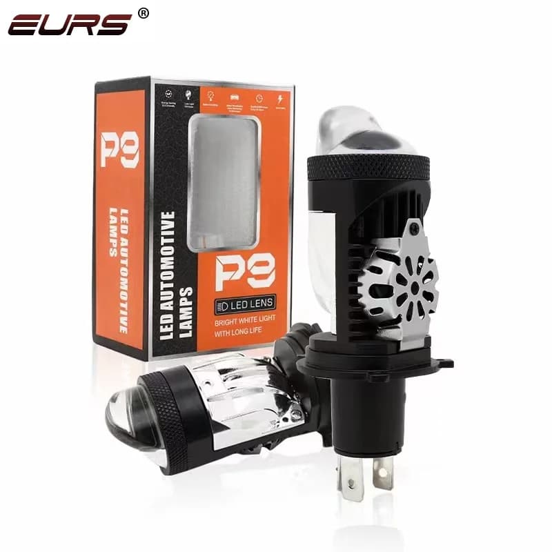 EURS LED Lens H4 Mini proiettore LED lampadine per fari H4 9003 HB2 Hi/Lo Beam faro per Auto RHD LHD accessori per Auto 12V