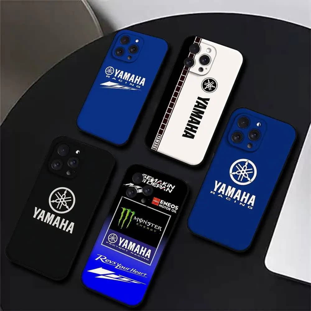 Custodia per telefono Yamaha MT-07 per iPhone 17 16 15 11 13 14 Pro Max X Xr Xs Max 12mini, cover nera