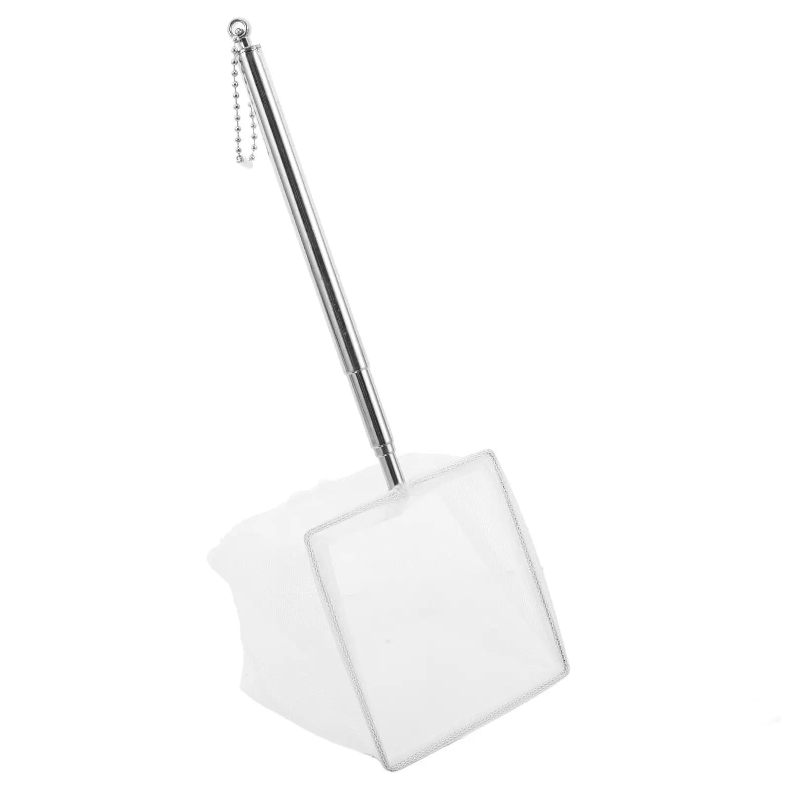 Rete da Pesca Telescopica in Acciaio Inossidabile Resistente, Estensibile 40Cm, Flessibile e Robusta per Acquario, Vasca dei Pesci, Laghetto