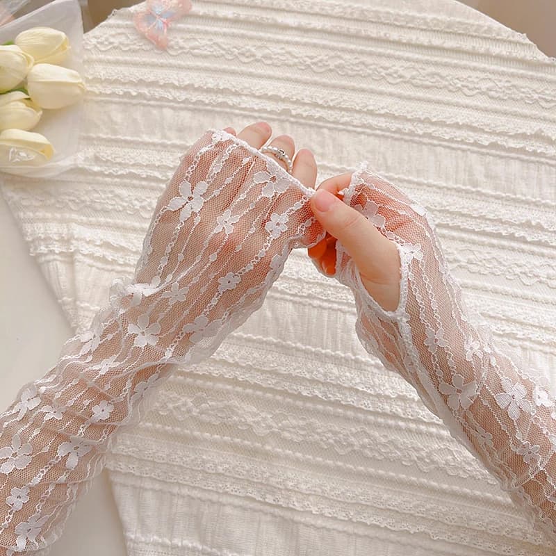 Women's Solar Protection, Cycling Sleeves, Fashion Style Lolita for Cosplay