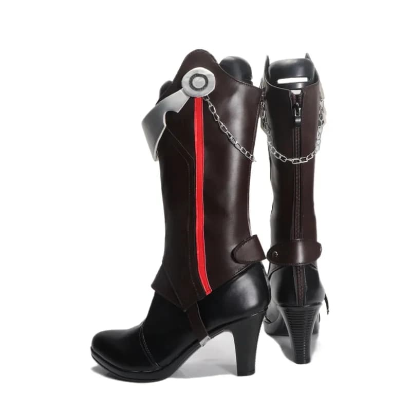 Scarpe da Cosplay Murata Himeko Arctic Kriegsmesser di Honkai Impact Star Rail, Stivali per Costume di Halloween