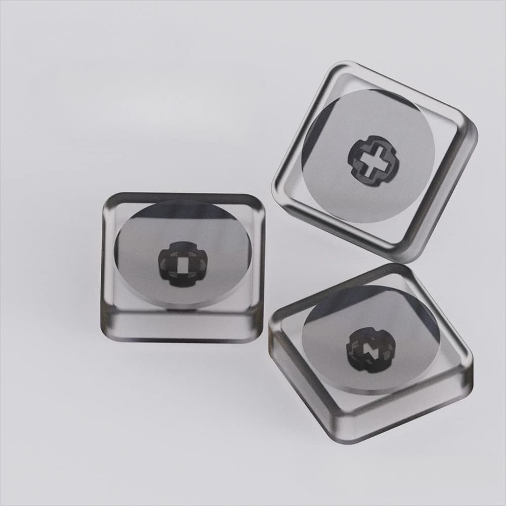 Copritasti ultrasottili trasparenti Materiale PC senza parole per tastiera meccanica ad asse basso