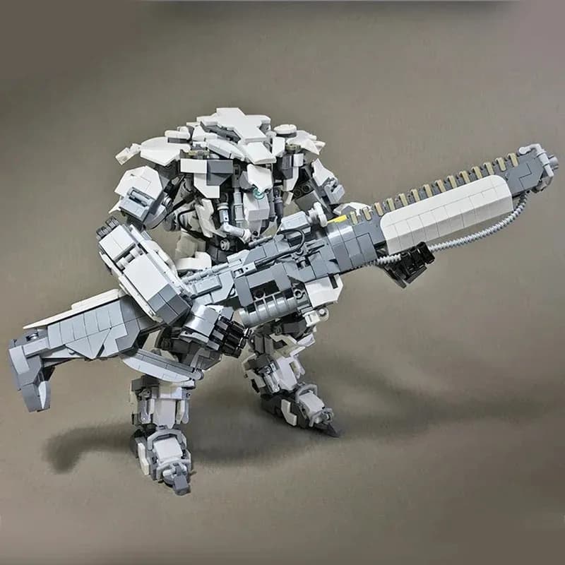 Military Series MOC Warrior Mech MK17 Robot Model Building Blocks Technology Gifts Toys For Children DIY Sets Assembly