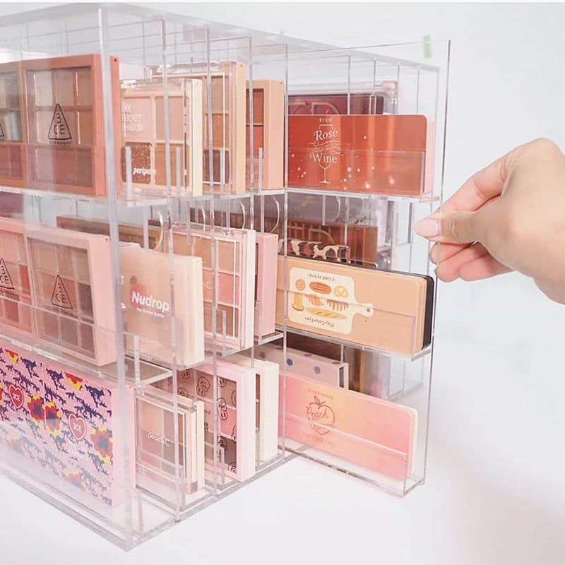 Acrylic Makeup Organizer Tool Holder for Lipstick Drawer Korean for Toiletry Table Support Multi-part
