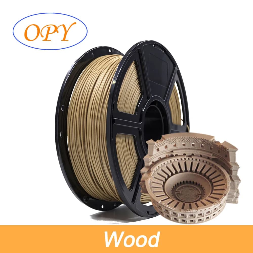 Opy Pla 1Kg 1 75Mm Pla Wooden Plastic Printer 3D Welding Rod 10M 100G Printing Materials prototype Dropshipping