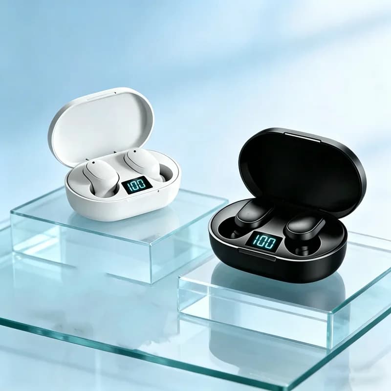 Nuove cuffie wireless Bluetooth TWS E6S con microfono e riduzione del rumore