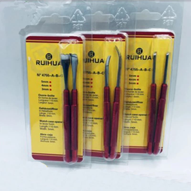 Accurate tool for repairing the red needle Pala watch 4755, needle lift calipers, set of spring clamps, lever bar and clock needle removal
