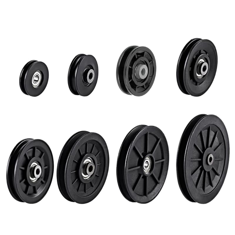 1 pezzo nylon cuscinetto puleggia ruota rotonda puleggia fitness cuscinetto sostituzione parti attrezzature da palestra