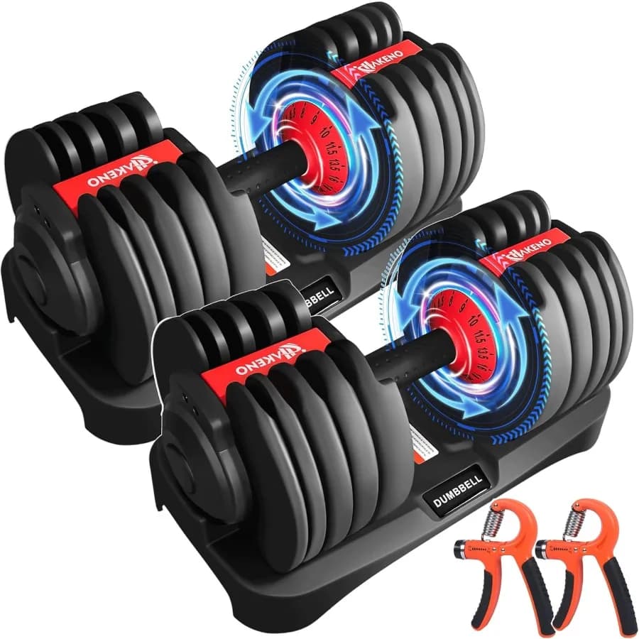 Adjustable Handlebar 15 in 1 from 53LB with Automatic Fast Adjustment and Weight Plates for Body Training and Home Gym 24kg/53lb 2pz
