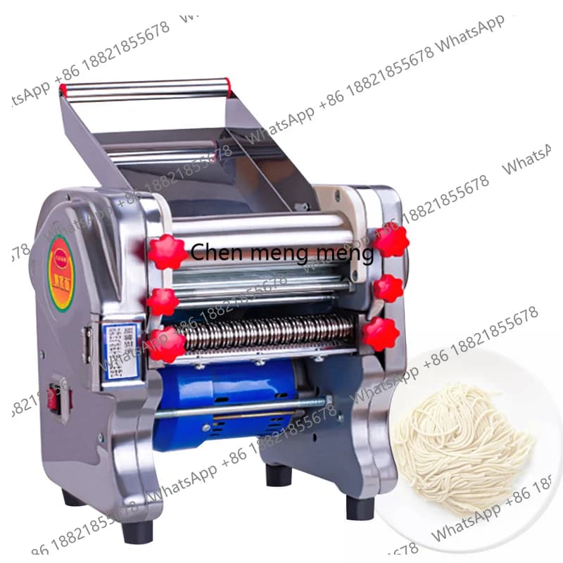 Macchina Elettrica Commerciale per Fare la Pasta, Sfogliatrice e Tagliatrice per Impasto, Pressa per Pasta 220V