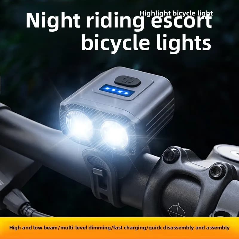 Luci per bicicletta Luci notturne per guida 550 lumen Fari per bici da strada MTB Illuminazione per esterni Attrezzatura per guida impermeabile ABS