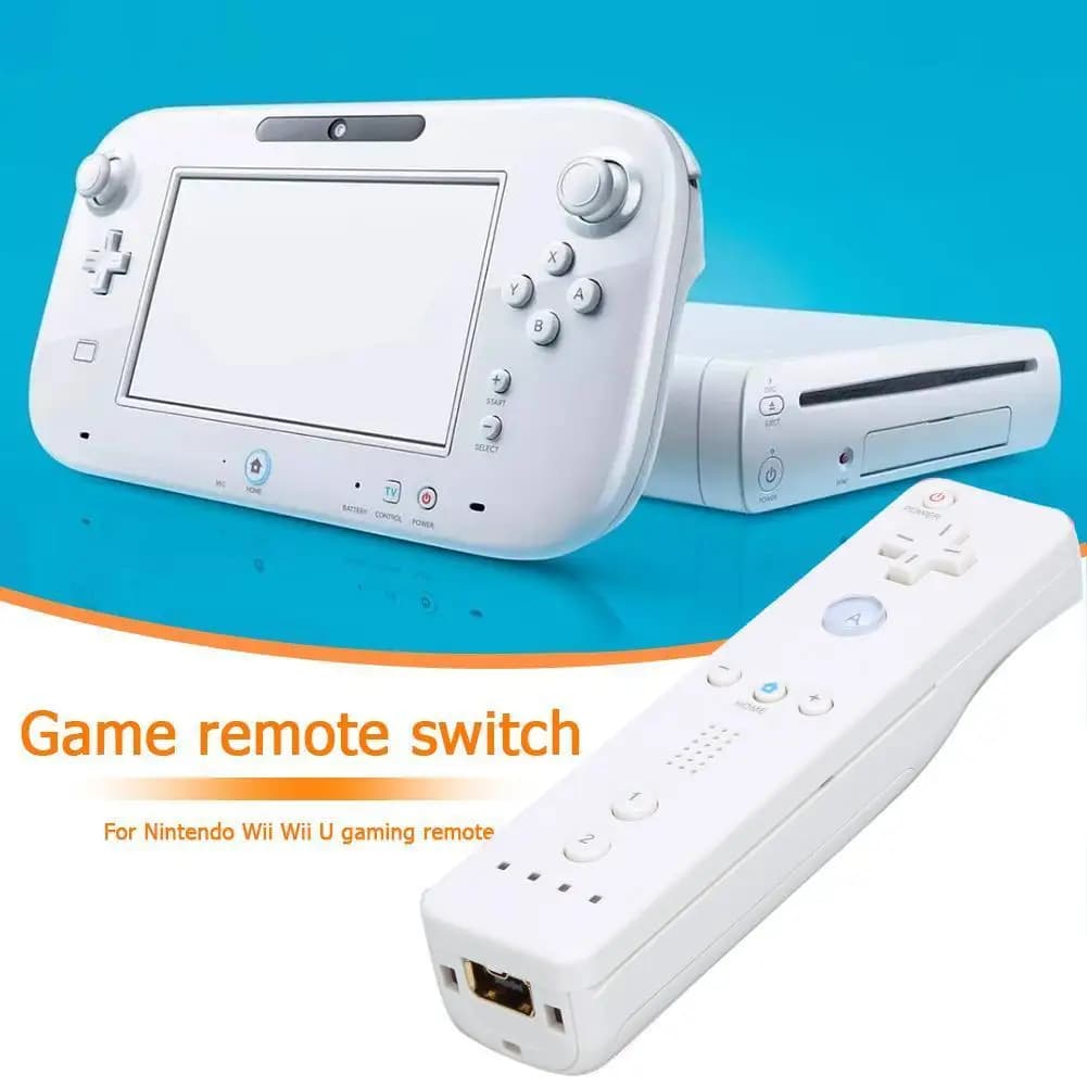 Custodia in Silicone per Controller Nintendo Wii e Wii U, Gamepad con Motore di Vibrazione Integrato, Ricarica Tramite Cavo USB