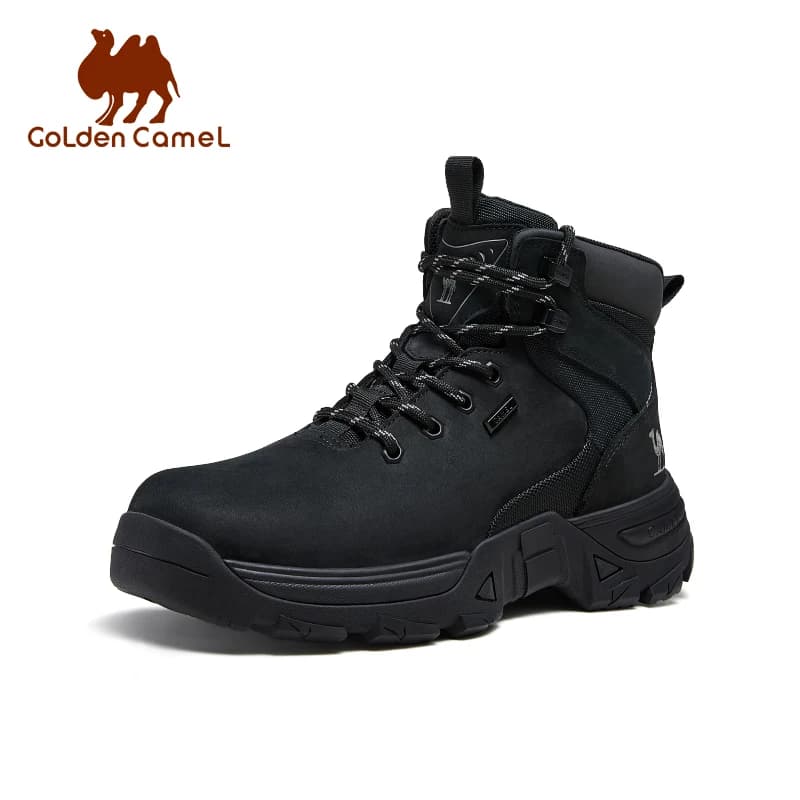 GOLDEN CAMEL Stivali invernali da uomo con suola spessa Scarpe da lavoro resistenti all'usura per uomo Stivale da deserto per escursionismo all'aperto impermeabile 2024 Nuovo