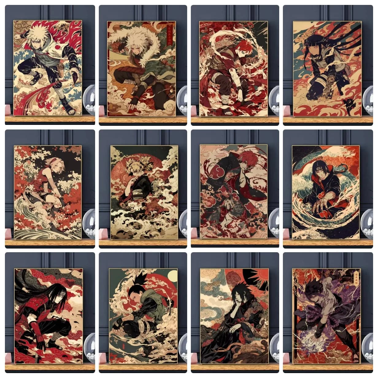 Diamond Painting Classic Naruto Retro Character Round/Square Diamond Mosaic Artwork Creative Handmade Home Office Decor Gift