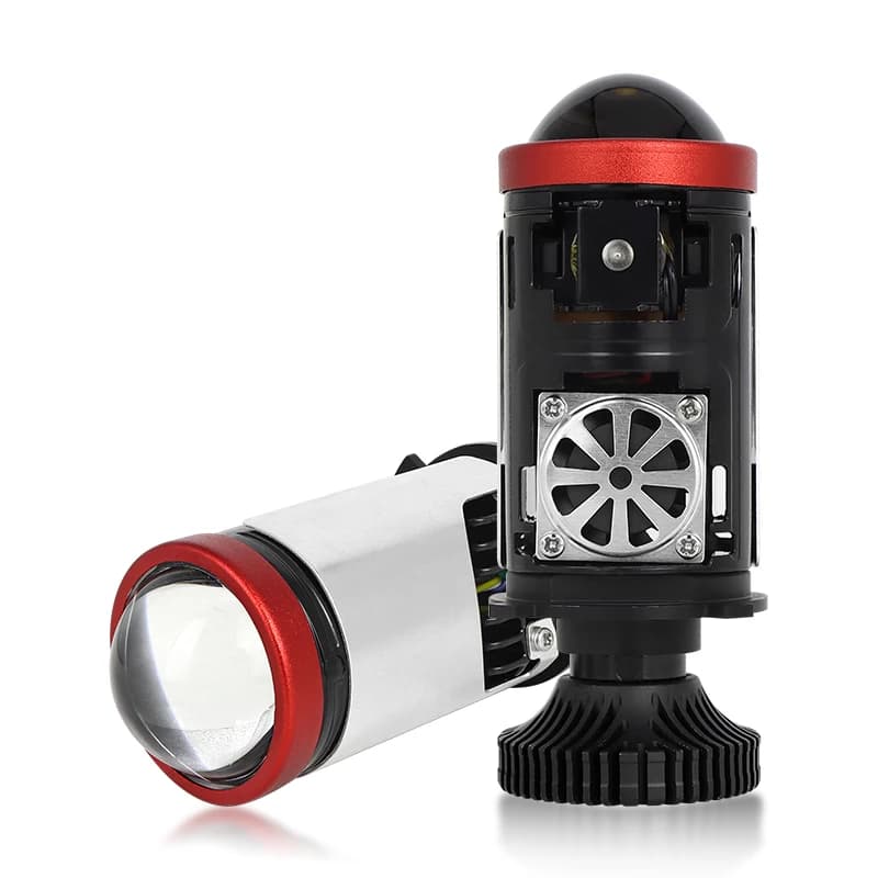 M01T Faro Auto H4 H7 con Lente Proiettore a LED Mini per Luce Bassa