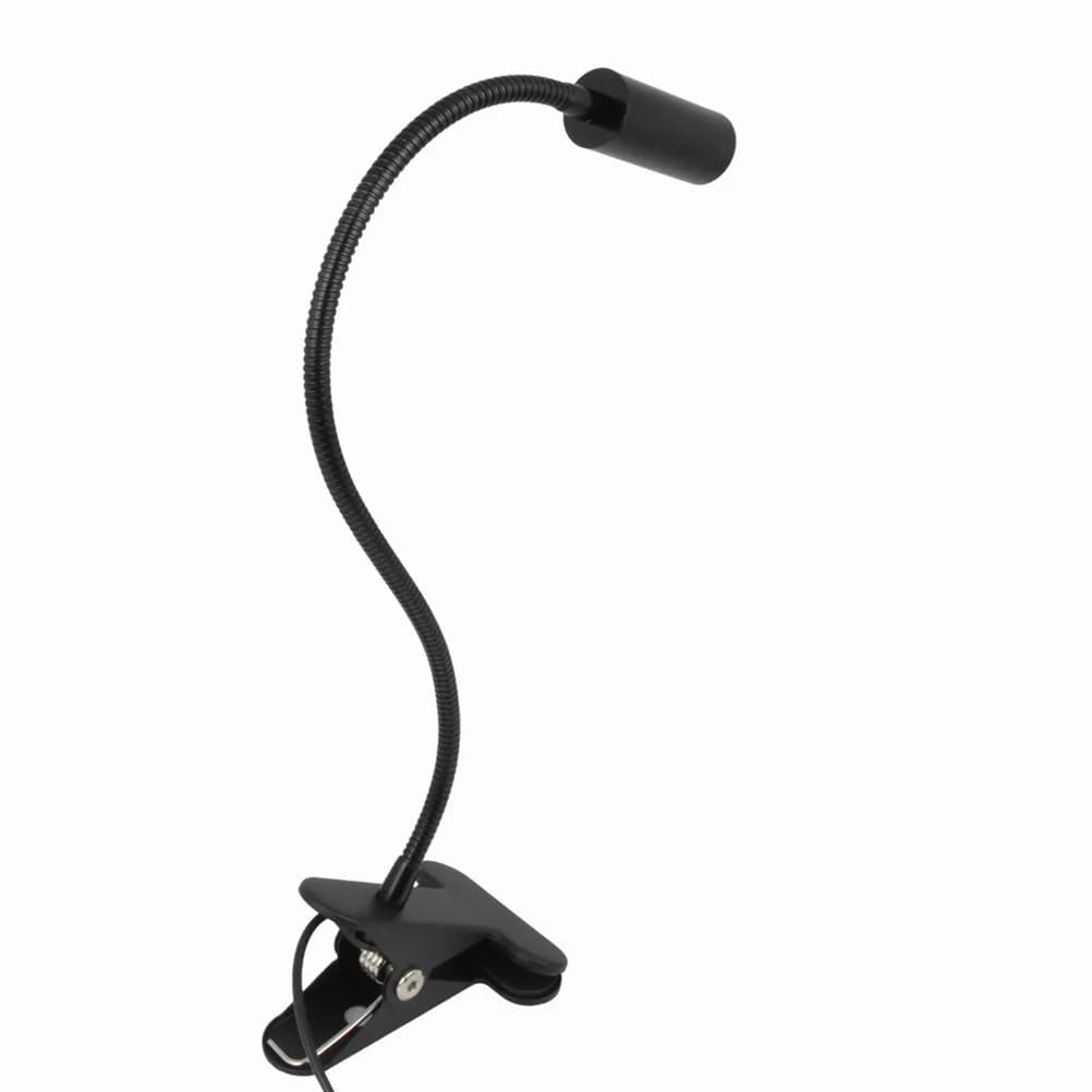 Lampada da Lettura LED 3W con Clip Flessibile a Collo d'Oca per Scrivania, Mensola, Testiera del Letto, Tavolo da Lavoro, Comodino, Alimentata USB, Protezione per gli Occhi