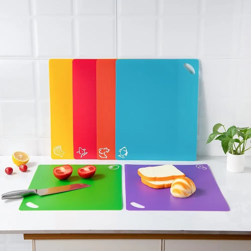 Slip-resistant flexible cooking tool for kitchens anti-slip cutting board for plastic cutting boards