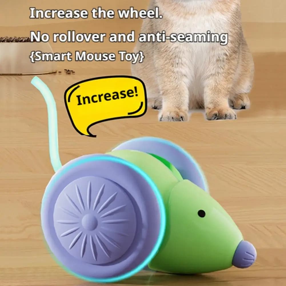 Giocattoli intelligenti per gatti Palla Teaser elettrico interattivo automatico per animali domestici Ricaricabile tramite USB Palla rimbalzante in movimento per gattini Regalo di Natale