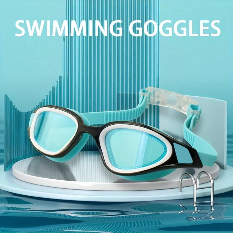 New Fashion Swimwear High Definition Glasses Training equipment with large frame Swimwear Men Adult