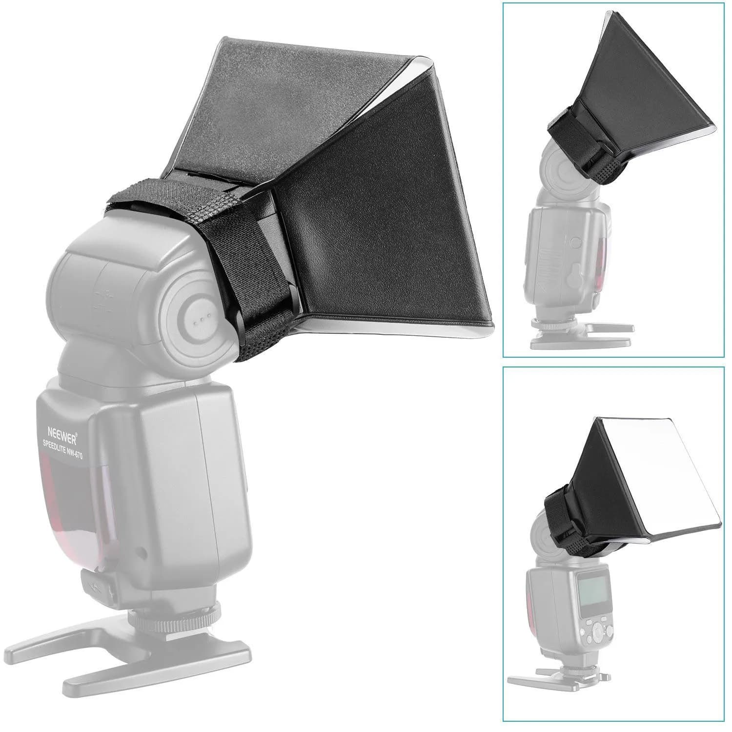 Riflettore diffusore flash Softbox 10 * 13 cm per la maggior parte dei tipi di fotocamere reflex Speedlite Flash Softbox Accessori per studio fotografico