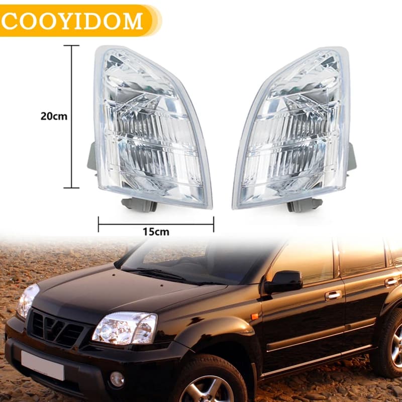 Auto Fog Light Front Indicator For Nissan X-TRAIL XTRAIL T30 2001 2002 2003 2004 2005 2006 Front bumper Angle lamp direction indicator