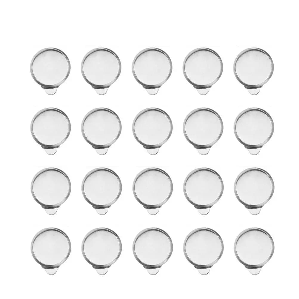 50 Pezzi 10mm Base per Orecchini a Clip Fai da Te, per Creare Orecchini Personalizzati, Gioielli Artigianali per Feste di Compleanno, Mascherate, Lauree