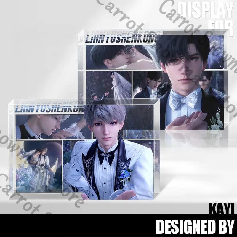 Love and Deepspace Anime Acrilico Brick Standing Board Indicativo Cospaly Cartoon Gift Sylus Zayne Caleb Rafayel Xavier