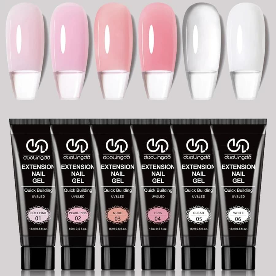 Gel allungante per unghie Quick Build per proteggere e rafforzare le unghie, perfetto per la cura quotidiana delle unghie: dentifricio facile da usare