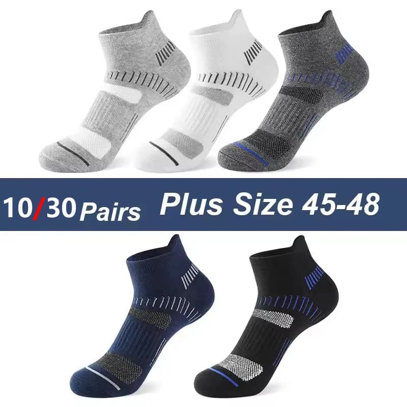 Men's Trendy Striped Sport Socks 5/10 Pairs Multicolor Breathable Comfortable for Running Basketball Gym And Casual Wear