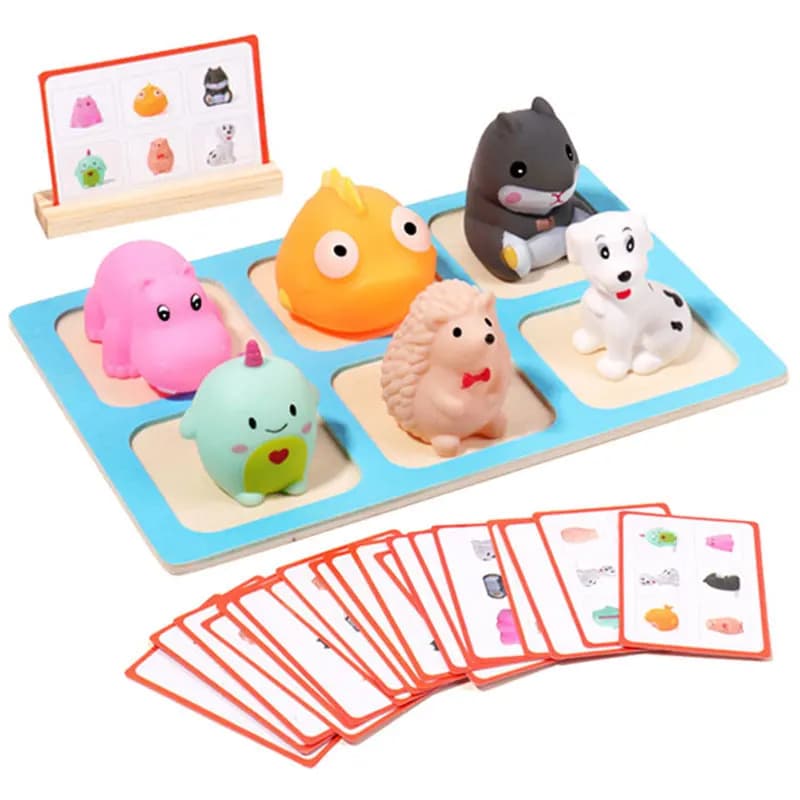 Gioco da tavolo per pensiero logico per bambini Montessori Apprendimento parrocchiale Formazione del pensiero spaziale Giocattoli educativi Gioco sensoriale per bambini