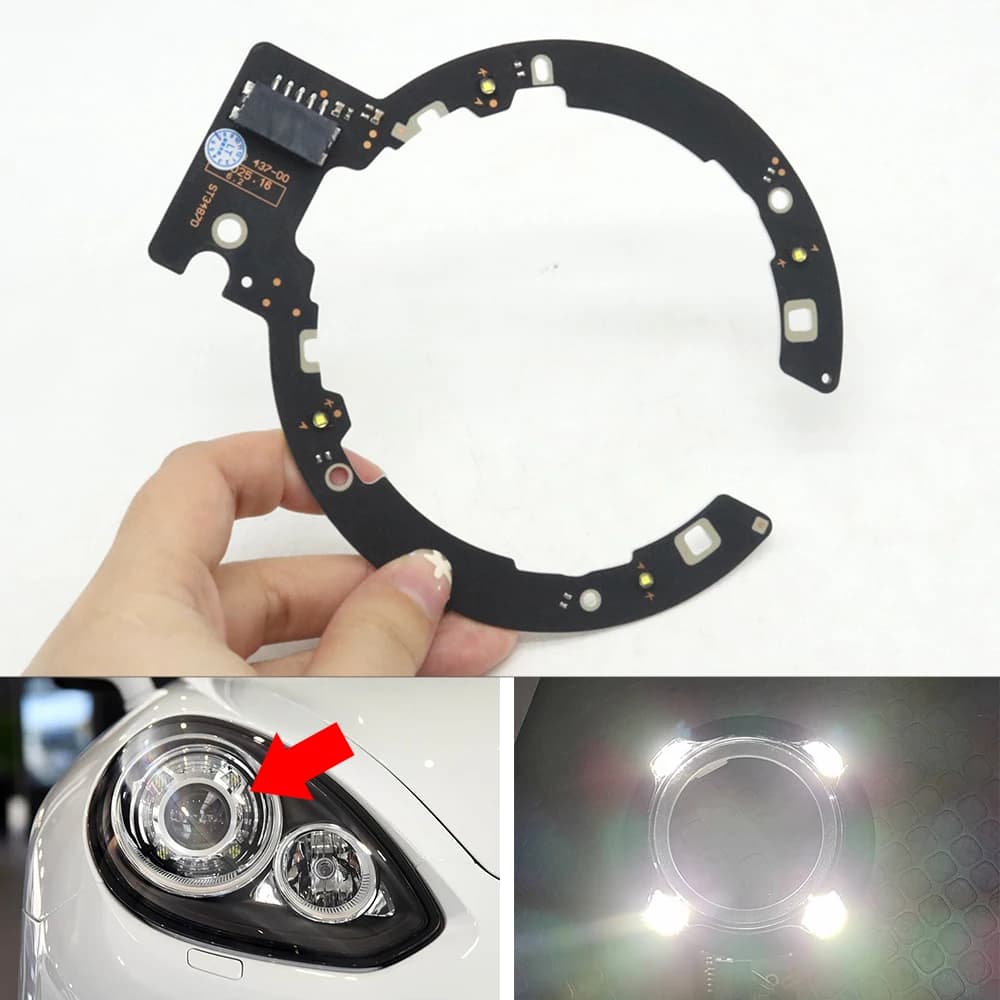 White LED Edge DRL Lightweight Circuit Source Luminous Source Chip For Porsche Cayenne Macan Panamera 718 Cayman Boxster
