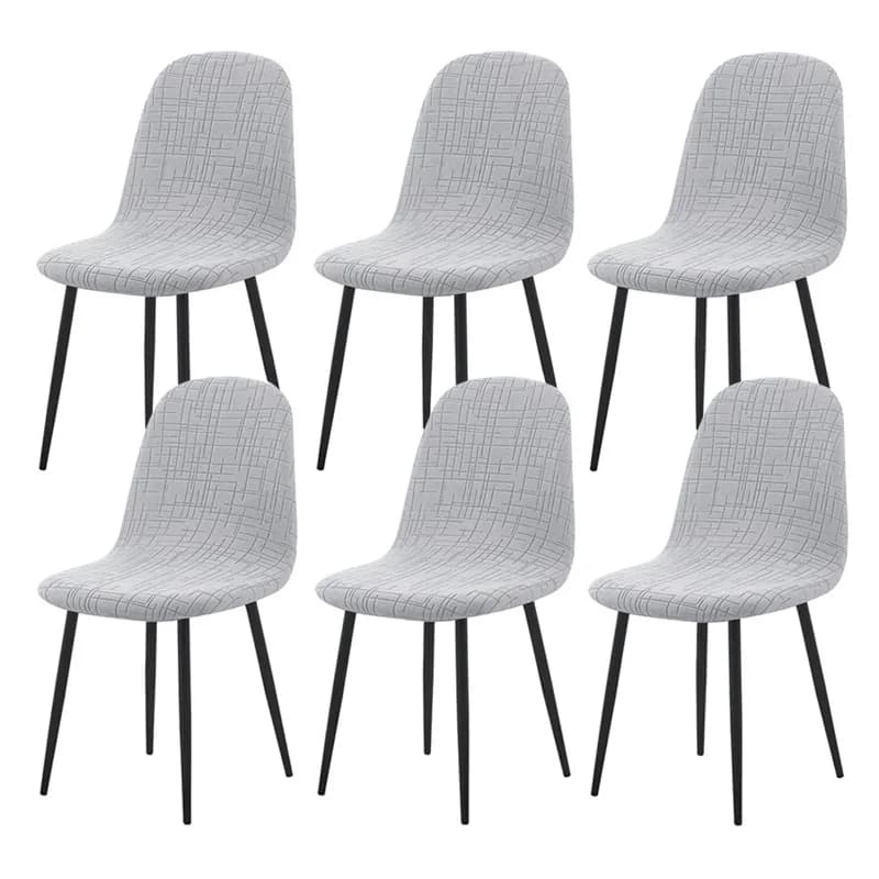 1/2pcs Jacquard Shell Fodere per sedie Fodere per sedie elastiche senza braccioli Fodere per sedili Copertura antipolvere per mobili per la festa nuziale a casa