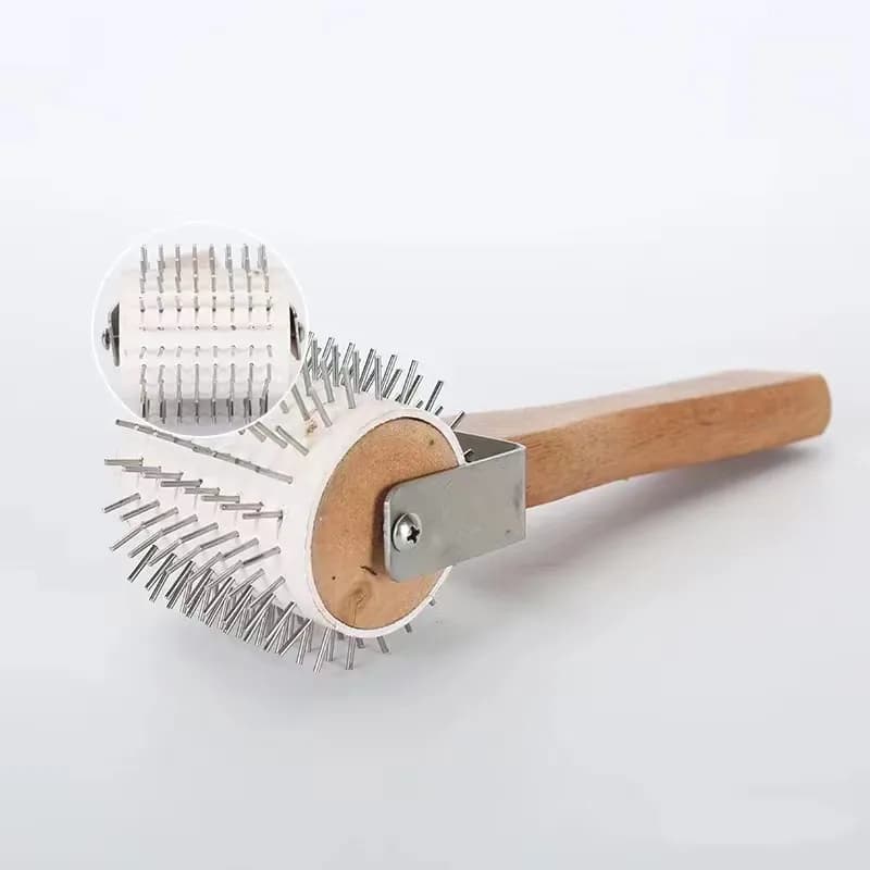 Stainless Steel Needle Uncapping Roller Punch Honey Harvesting Pricking Honey Frame Capped Cell Idler Wheell Removing Wax Bee