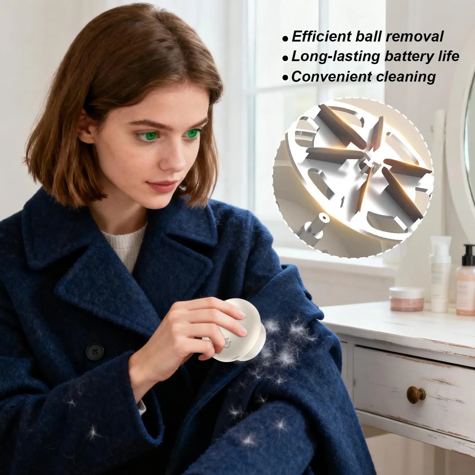 Rasoio per tessuti Defuzzer elettrico ricaricabile Rasoio elettrico per divano Coperta Vestiti Maglione Mobili Fuzz Pillings