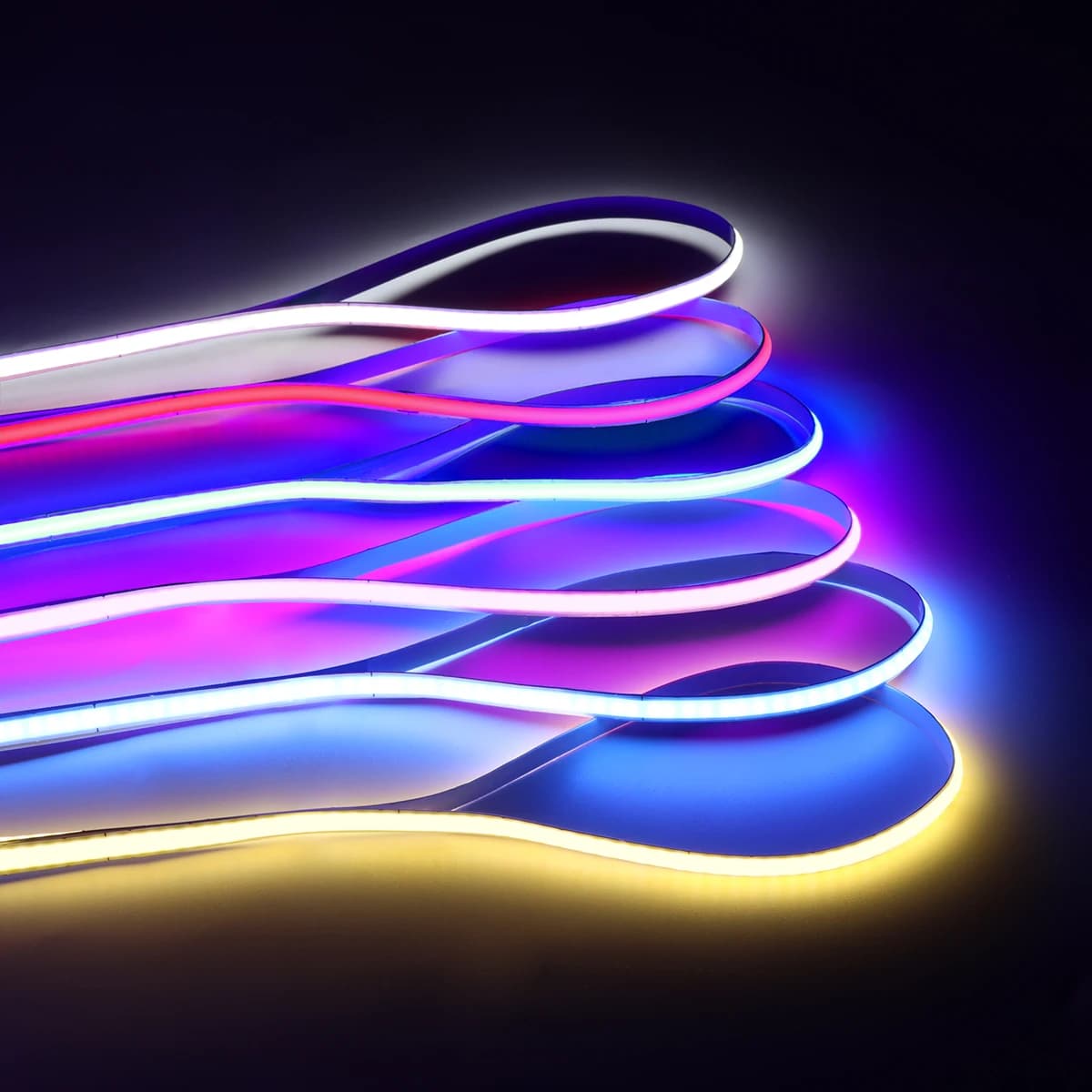 5 MILLIMETRI di Larghezza PCB Super Luminoso FOB Singolo Colore COB HA CONDOTTO LA Luce di Striscia Flessibile Ultra Sottile Nastro Al Neon Per La Decorazione Della Stanza Dell'armadio Da Cucina 12V