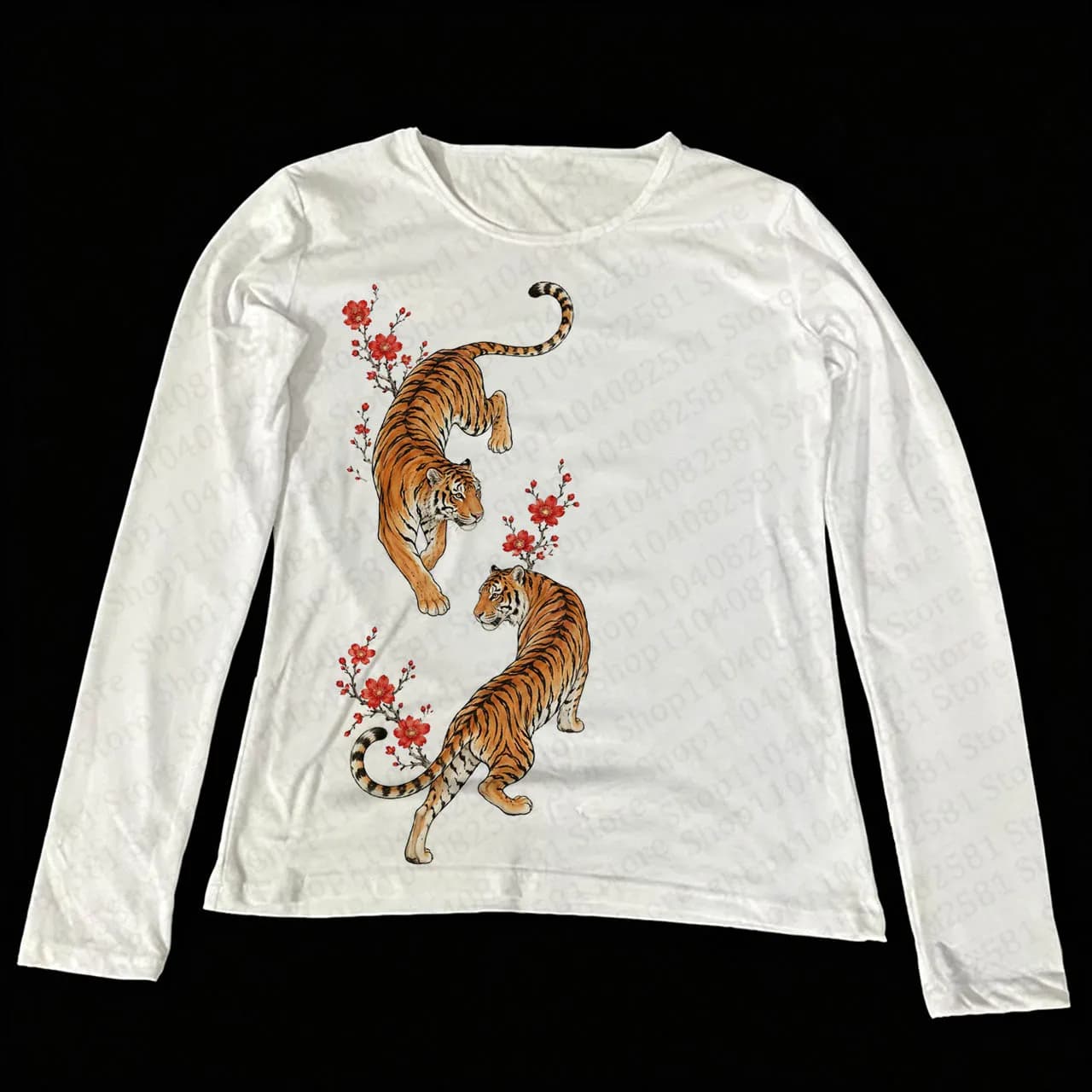 Autumn New Cartoon Printed T-shirt 2000s Retro Long Sleeve Garbage Harajuku Style Long Sleeve T-shirt Aesthetic Clothing Y2K