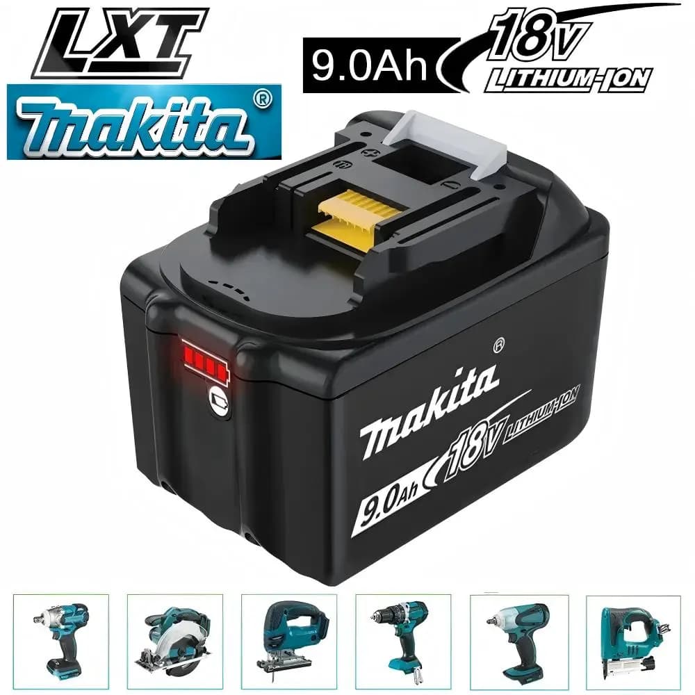 Original Battery Makita BL1860B 18V 5.0Ah 6.0Ah 9.0Ah to Lithium Ions with Battery for Electric Scissors for Gardening and Fai-da- tools ♪