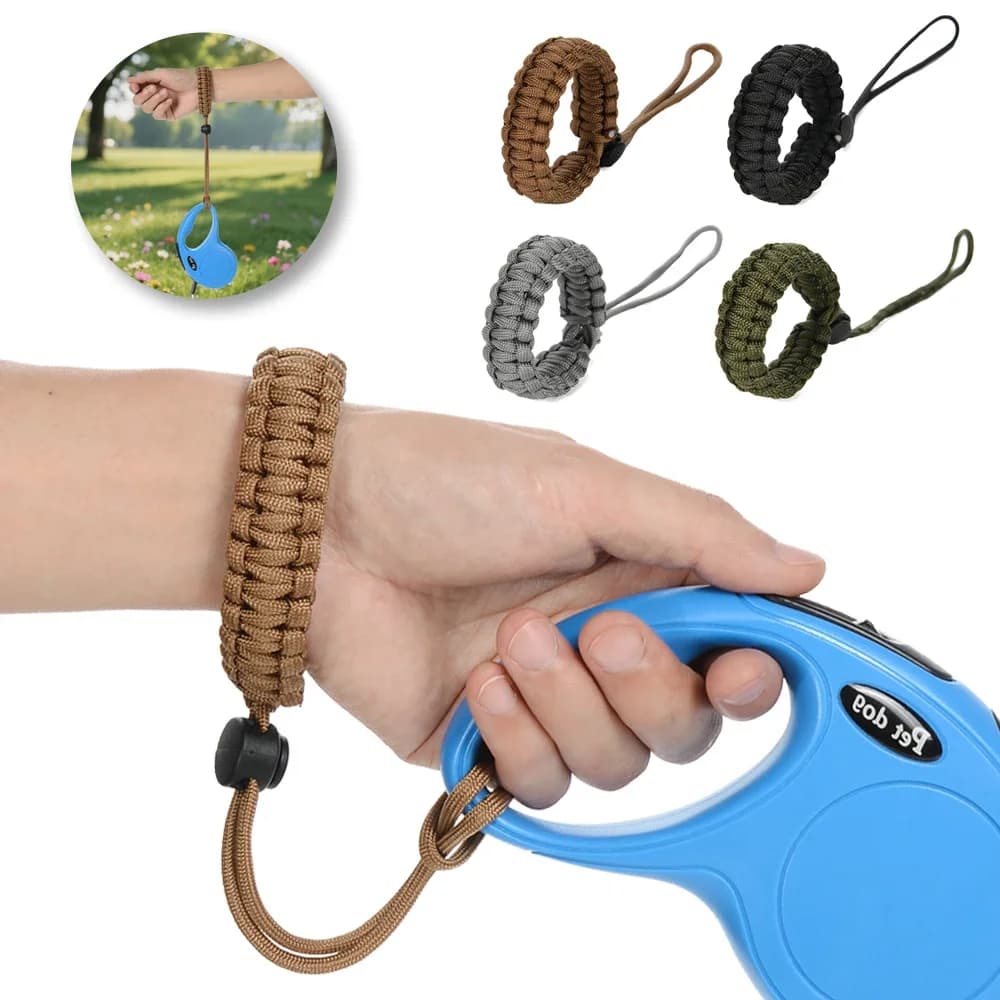 Guinzaglio per cani a mani libere con cinturino da polso anti-caduta regolabile per corda di trazione retrattile per cuccioli, accessori per Chihuahua e Yorkie