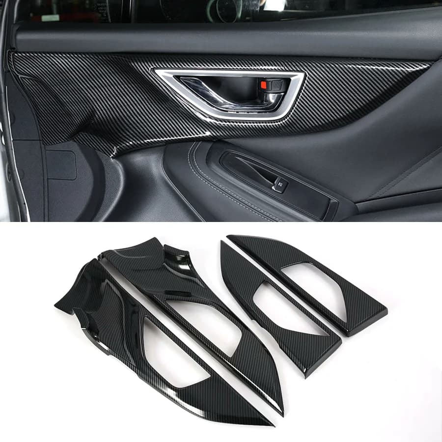 Carbon Fiber Indoor Console Changing Panel Cover Cover Suitable for Subaru Forester 2019-2021 Carbon Fiber Car Sticker