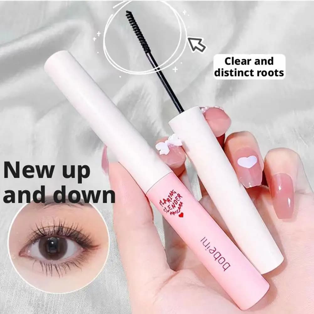 Waterproof Mascara with Ultra-Sottile 1.5g Brush - Stretching and Moisturizing, Anti-Slip Natural Effect for Daily Makeup