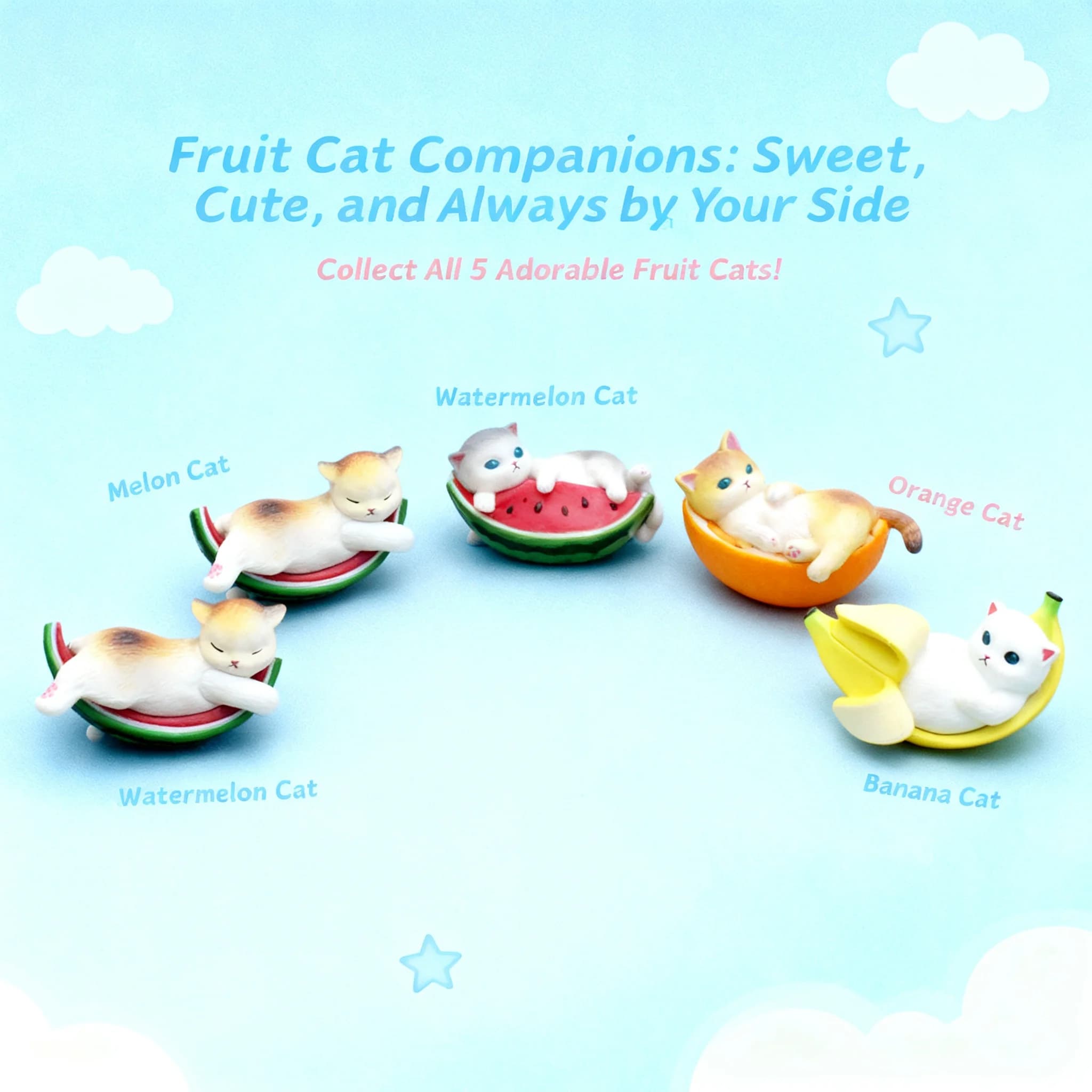 Playful Mofusand Hamburger Cat Plump Series Action Figures Kawaii Desktop Decoration Fruit Bread Blind Box Birthday Gifts