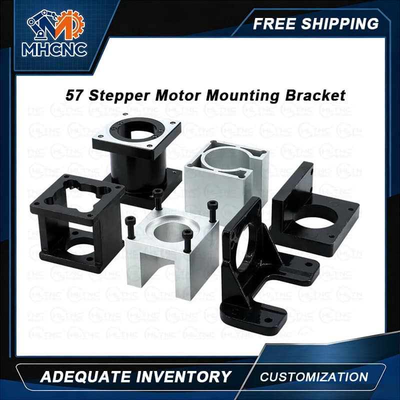 MHCNC 1PC Supporto di Montaggio per Motore Stepper Nema23 57, Base Fissa per Router CNC, Macchina per Incisione Laser, Stampante 3D