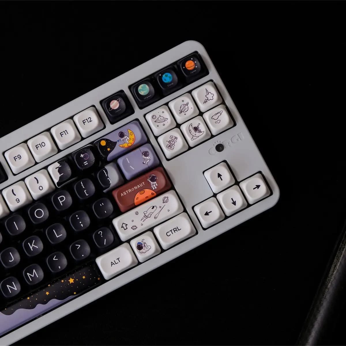 150 tasti Cielo stellato Astronauta Copritasti Cielo stellato PBT XOA Dye Sub Personalizzato Copritasti per FAI DA TE MX Interruttore Tastiera meccanica Caps