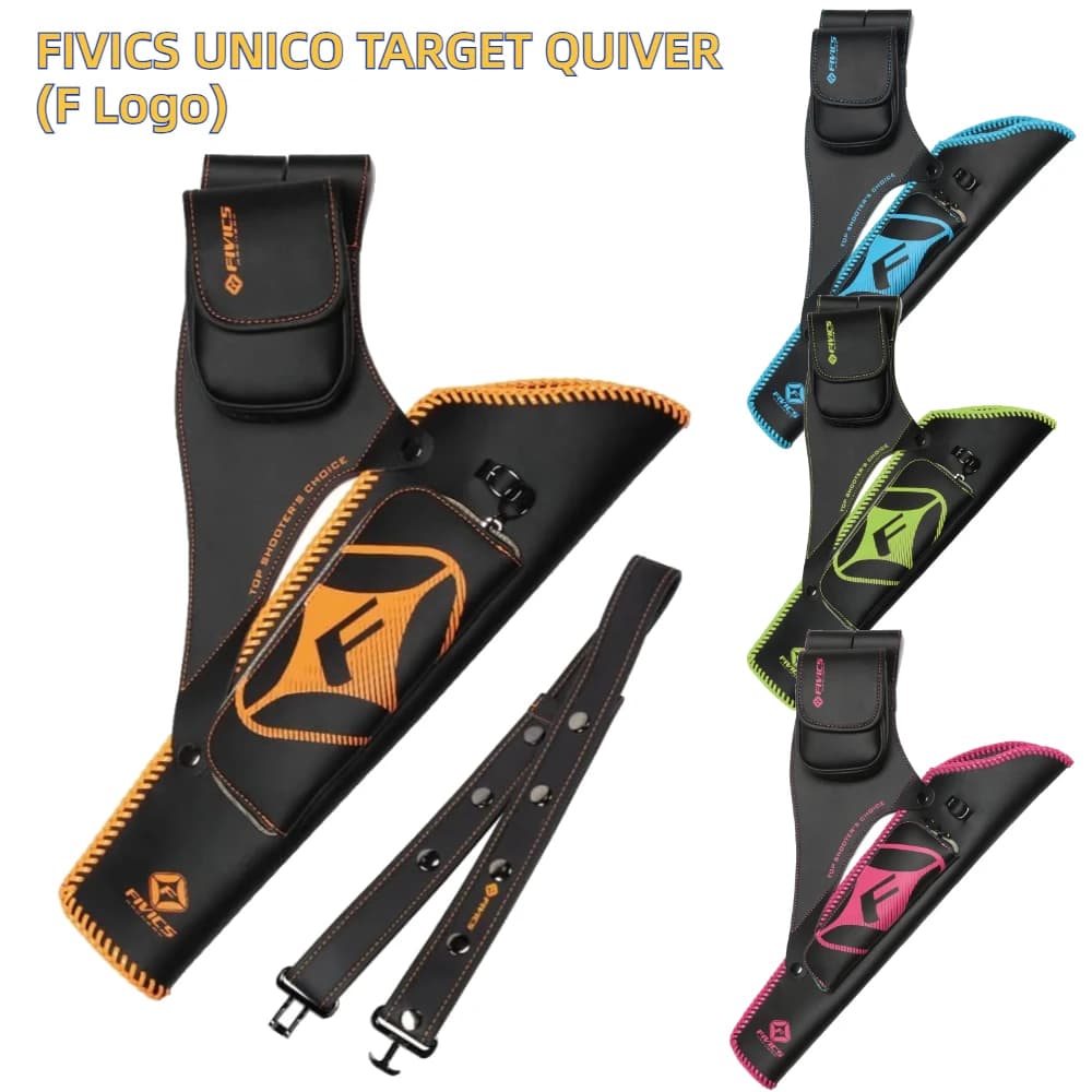 FIVICS UNICO Target Quiver Artificial Leather Large/Small Sizes Available Practical Archery Accessory
