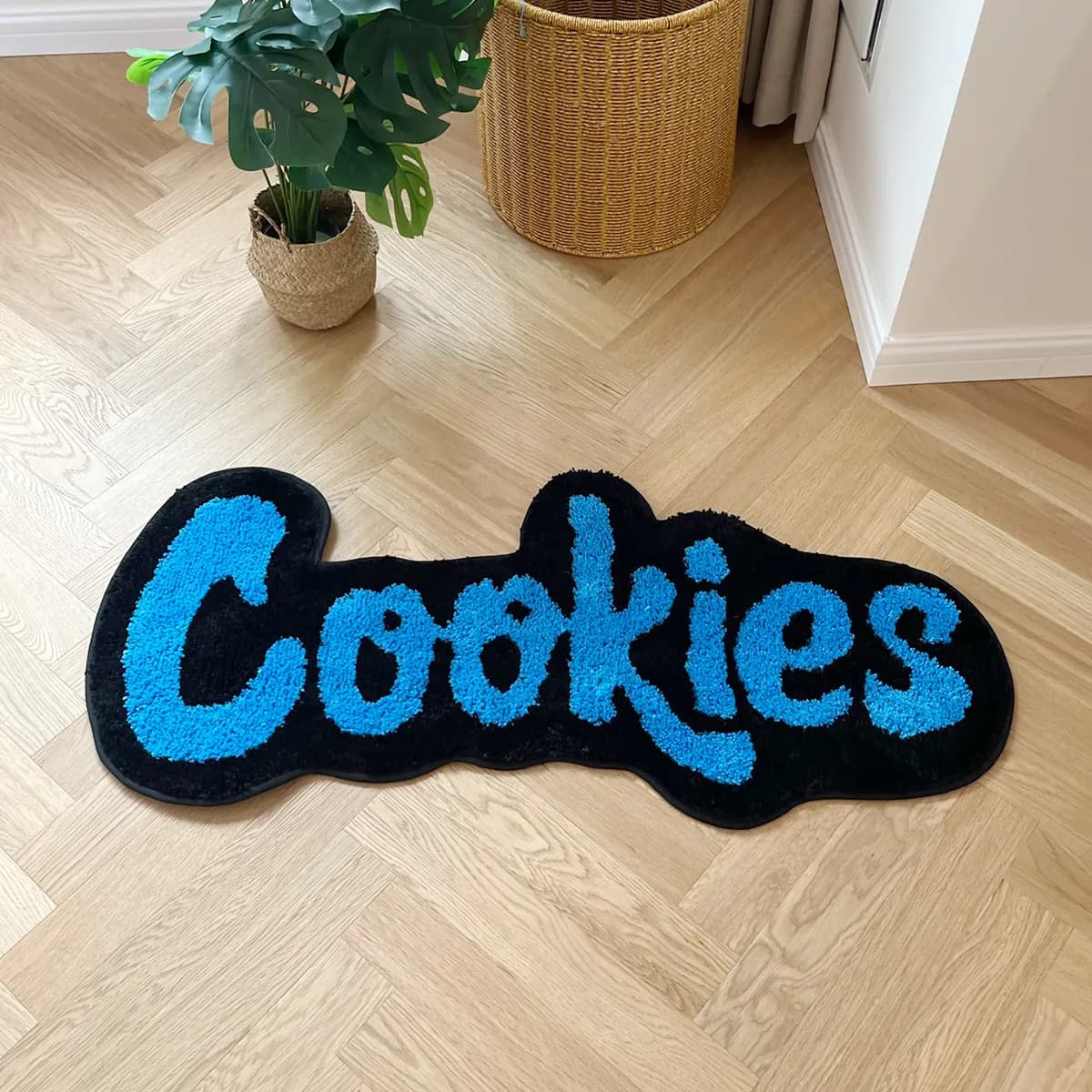Hand-made biscuit mat for children's room Quilted mat Soft plush carpet Kids gift room decoration