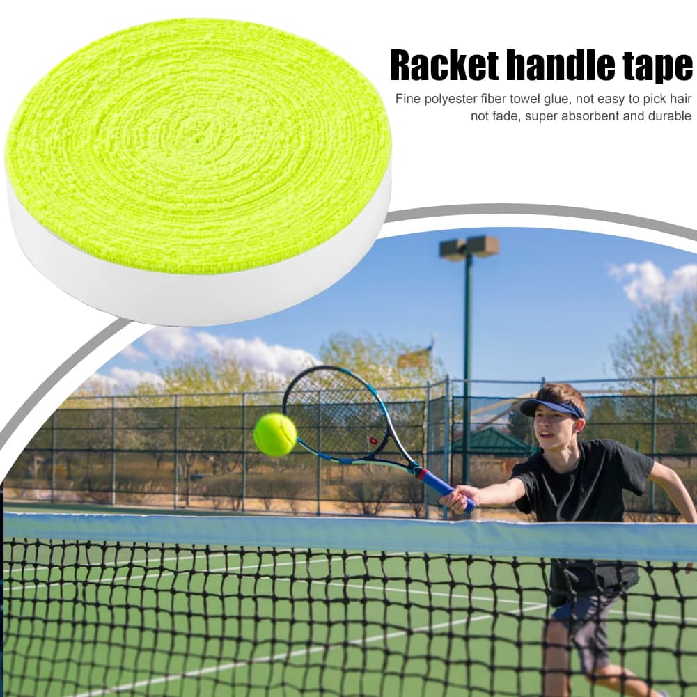 Overgrip in Microfibra per Racchette da Badminton e Tennis, Antiscivolo, Super Assorbente, Larghezza 3cm, Accessori Sportivi